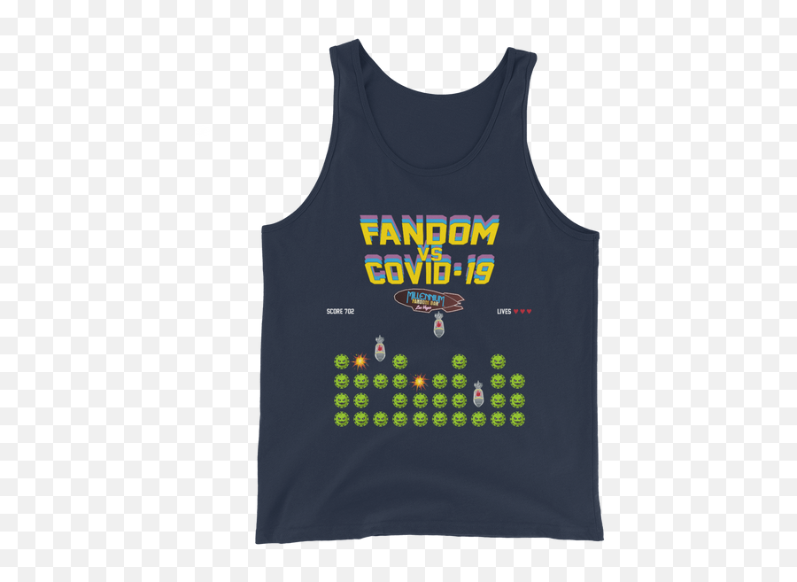 Fandom Vs Covid - 19 Unisex Tank Top Millennium Fandom Bar Emoji,Boba Emoji Copy And Paste Iphone