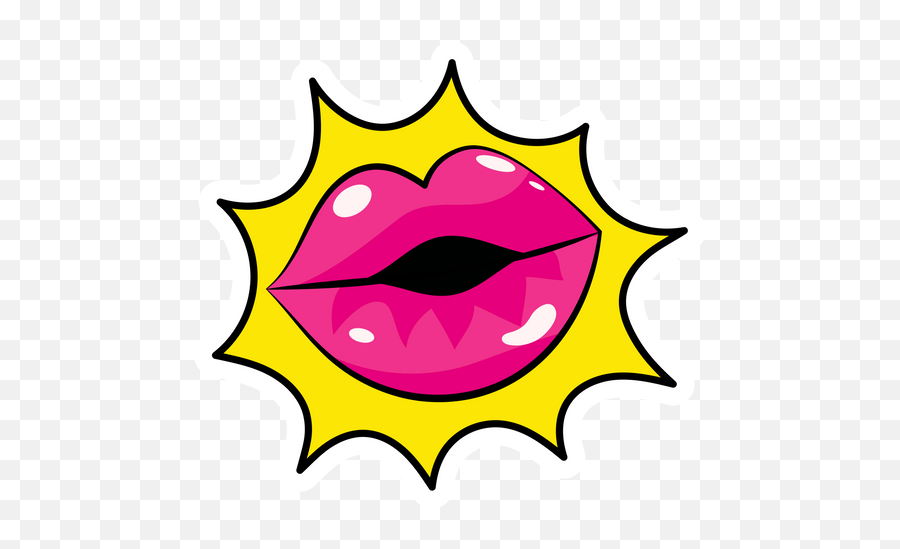 Kissing Lips Sticker - Sticker Mania Emoji,Glasses Lips Emoji Meaning