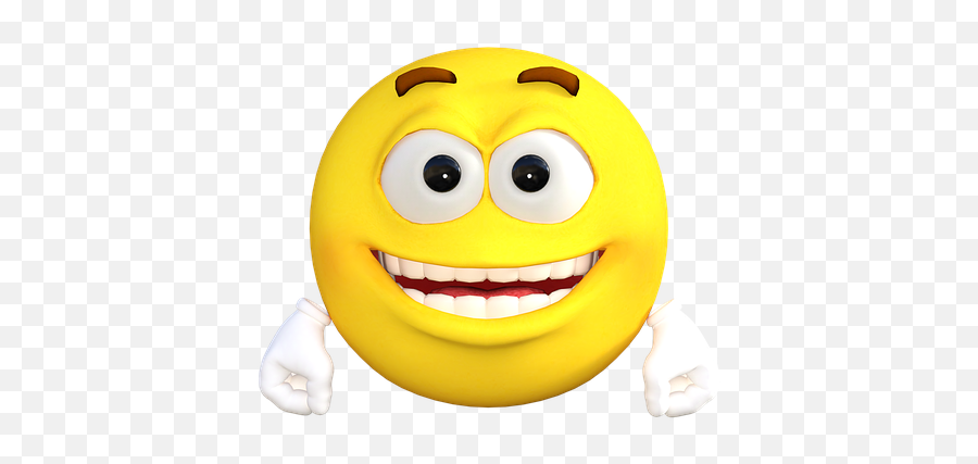 Emoticon Emoji Pray Smiley Public Domain Image - Freeimg Stickers De Emojis 3d,Laugh Emoji