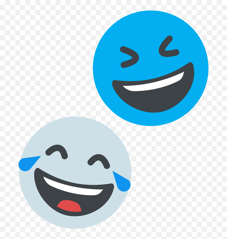 Dice205 Digital Corporation Emoji,Blue Emoji Laughing