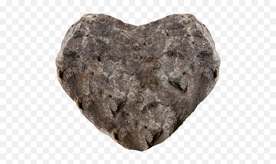 Rock Stone Heart Png Image - Stone Heart Emoji,Floating Heart Emoji