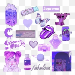 Purple Sticker Sheet You Sticker - Rolling Stones Emoji,Emoji Sticker Sheet