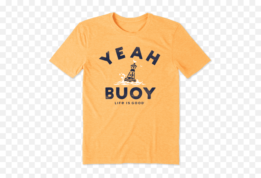 Sale Menu0027s Yeah Buoy Cool Tee Life Is Good Official Site - Short Sleeve Emoji,Laid Back Emoji