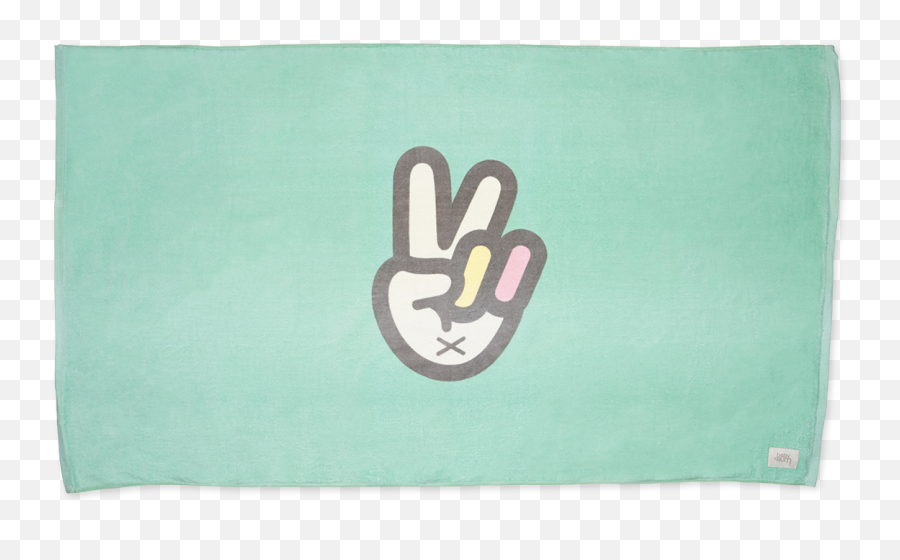 Sun Bum Beach Towel - V Sign Emoji,Peace Sign Emoticon For Facebook