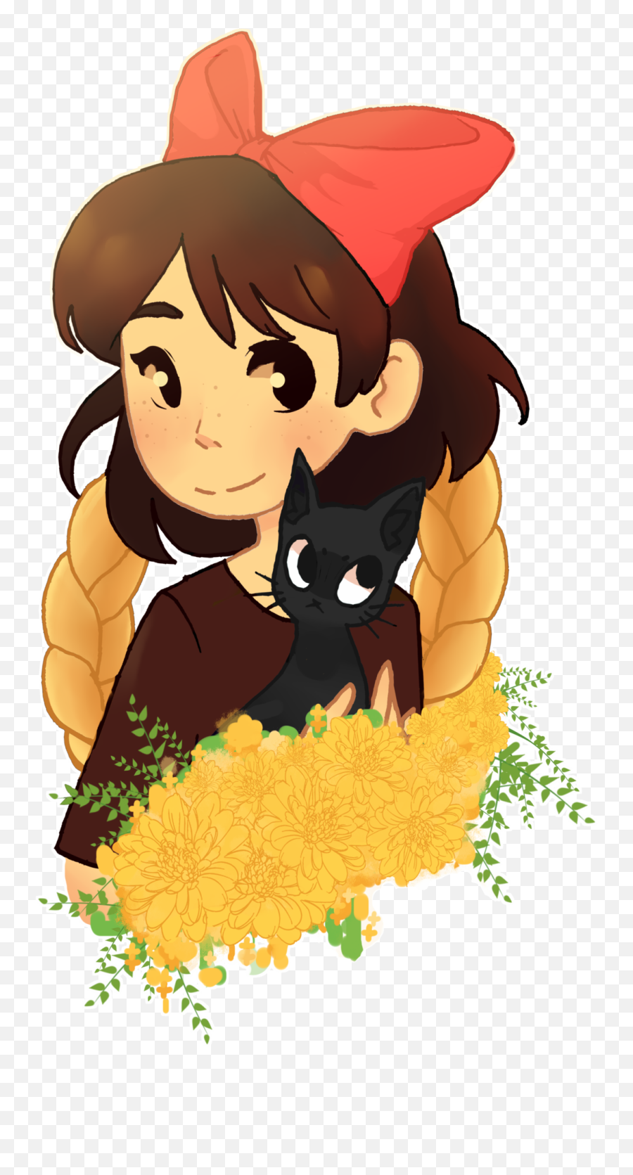 Kiki Kikis Delivery Service Studio - Fictional Character Emoji,Studio Ghibli Emoji