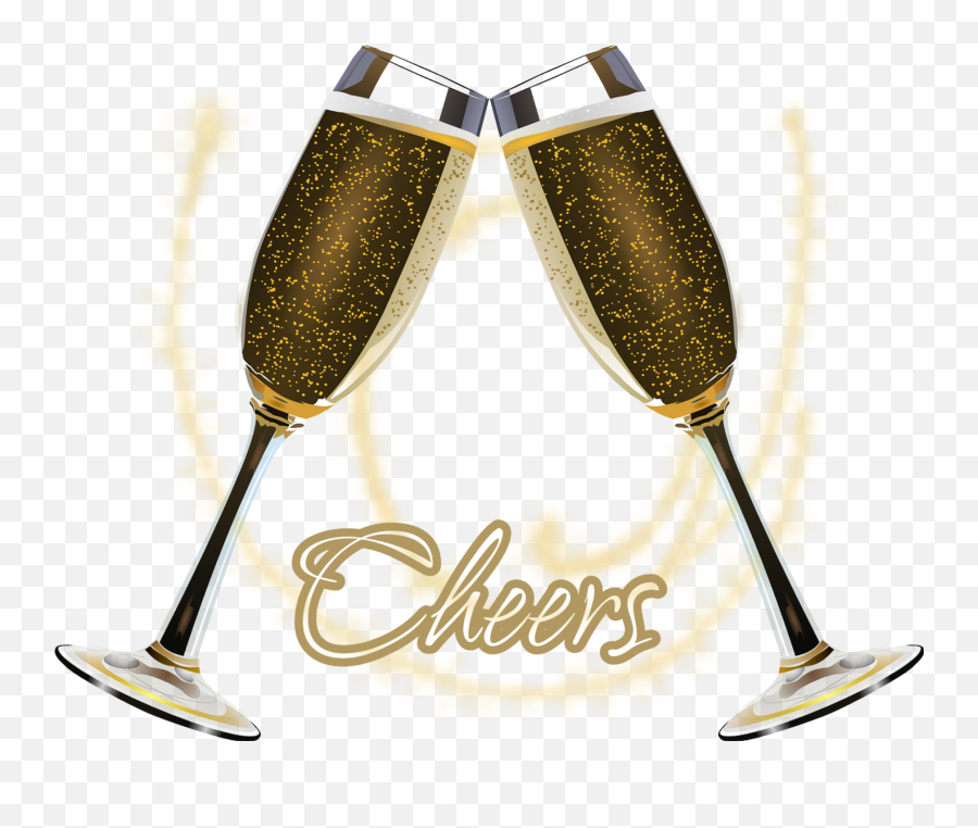 Cheers Champagne Celebrate Sticker By Margarita - Champagne New Years Png Emoji,Cheers Emoji Gif