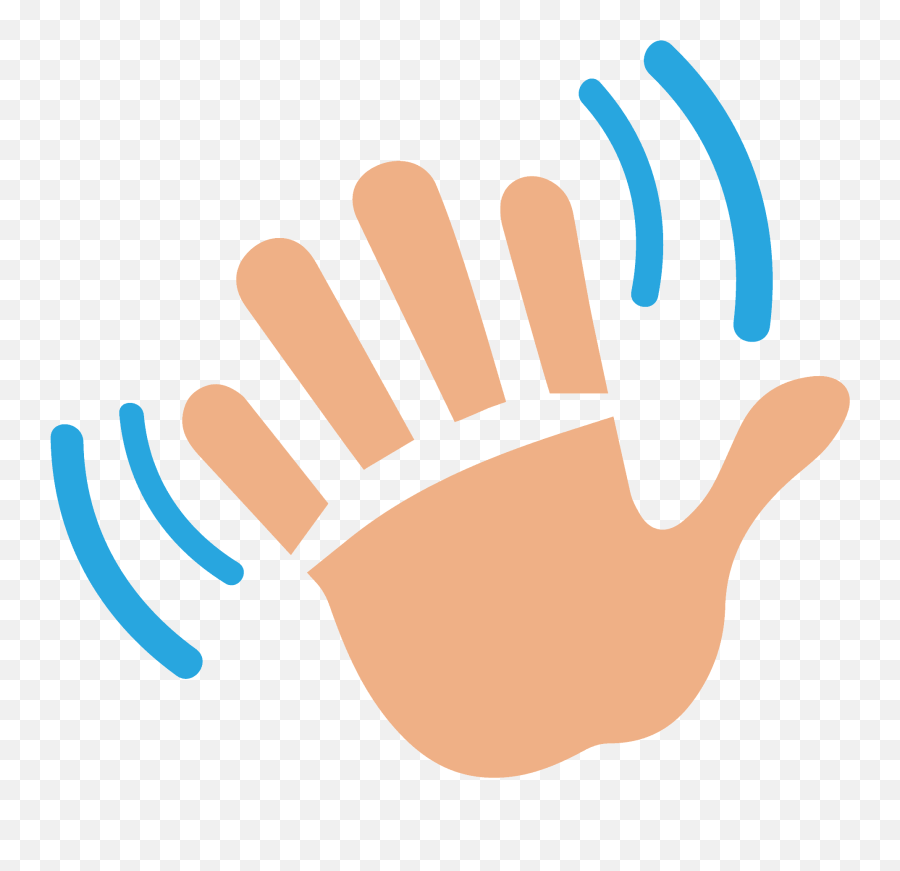Waving Hand Emoji Clipart - Language,Vulcan Salute Emoji For Android