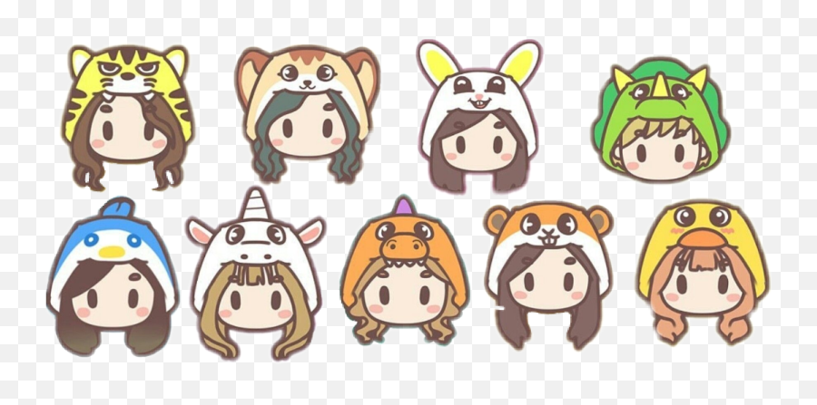 Twice Tzuyu Nayeon Mina Momo Sana Sticker By Lua - Animal Figure Emoji,Momo Emoji