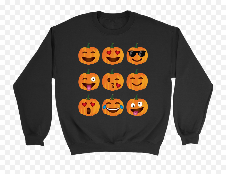 Funny Cute Halloween Pumpkin Emoji Shirt Matching Family - Xavier University Of Louisiana Sweatshirt,Emoji Shirts Cheap