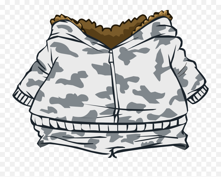 Arctic Camouflage Suit - Hooded Emoji,Camouflage Emoticon