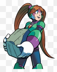Quake Woman - Mega Man Quake Emoji,Obvious Emotions In Comics