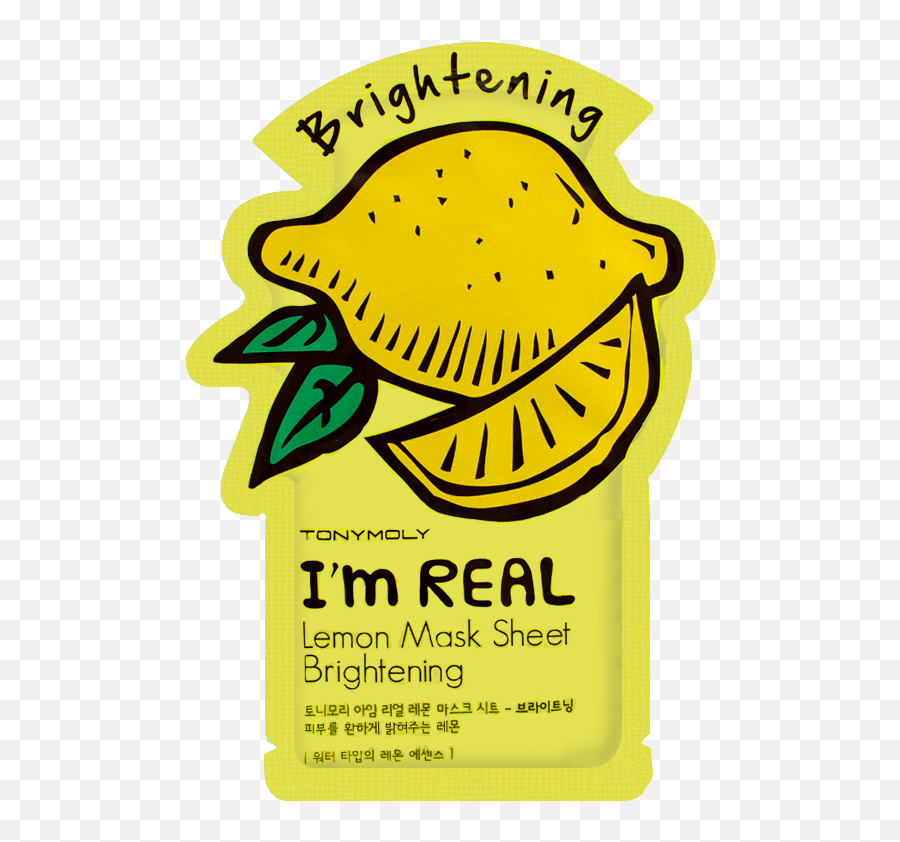 Im Real Face Mask Clipart - Full Size Clipart 1911580 Tonymoly I M Real Lemon Mask Sheet Emoji,Masks Of Men Hiding Behind Emotions
