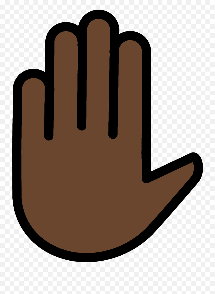 Raised Hand Emoji Clipart - Sign Png Download Full Size Sign Language,Hand Emoji Meanigns