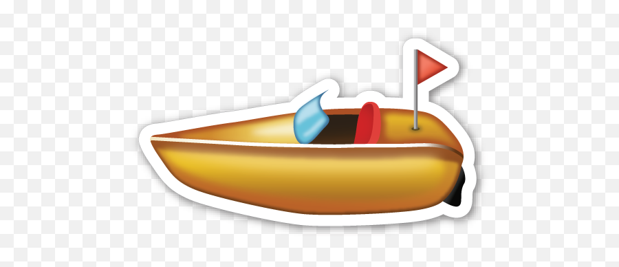 Speedboat - Dibujos Kawaii De Lanchas Emoji,Hot Dog Emoji