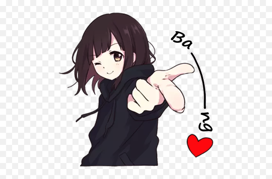 Download Cute Menhera - Chan Sticker Pack Whatsapp Android Menhera Chan Anime Sticker Emoji,Stalin Emoji