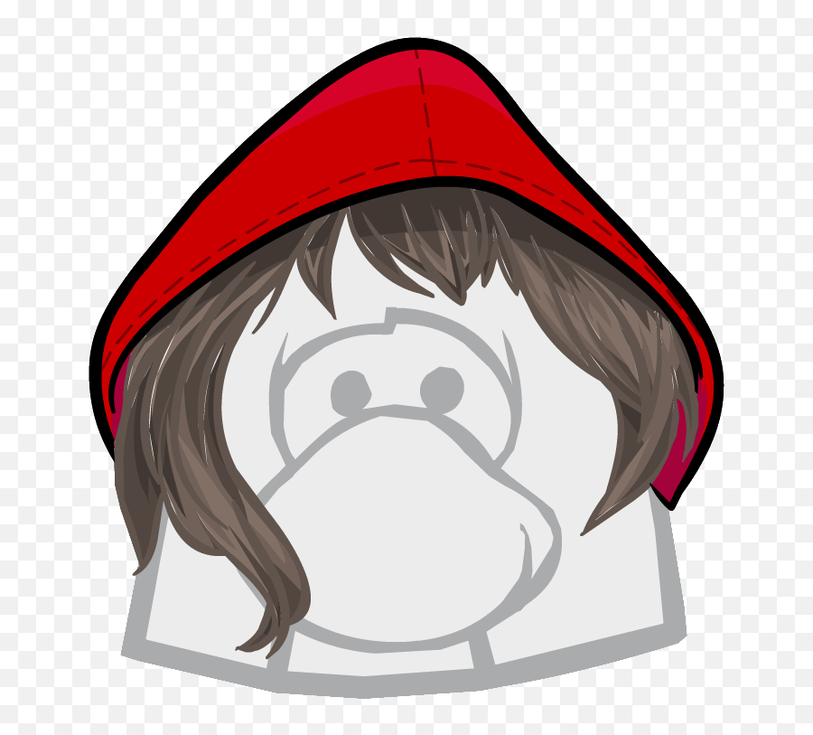 Red Riding Hood - Club Penguin The Electric Emoji,Hood Emojis
