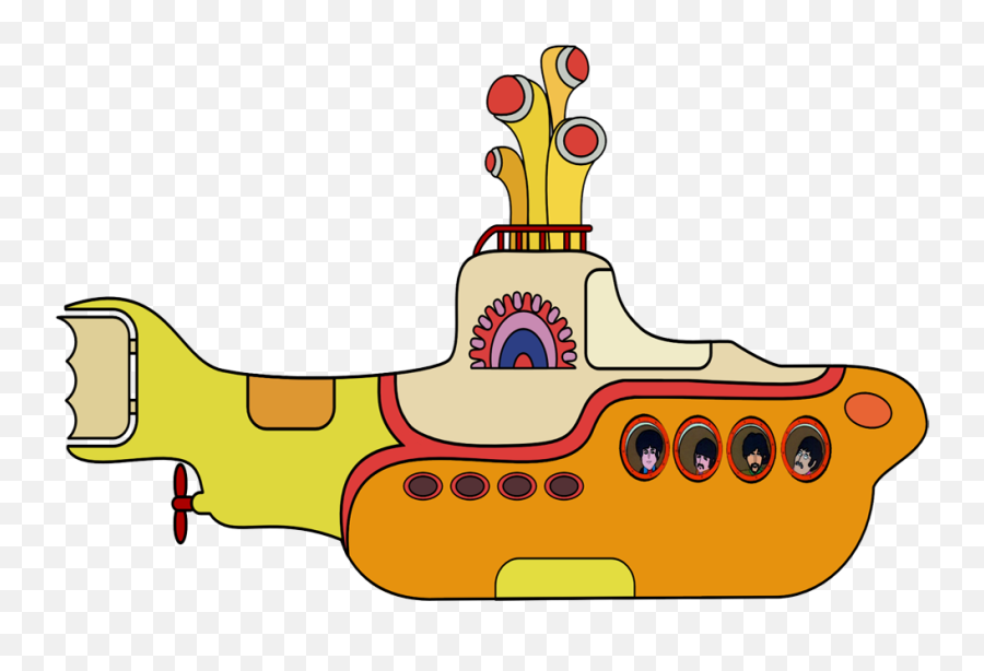 Beatles Yellow Submarine Png Free - Beatles Yellow Submarine Clipart Emoji,Submarine Emoji