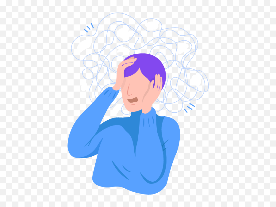 Panic Disorder - Worry Emoji,What Does Emoticon With Three Squiqqly Blue Wave Lines Mean