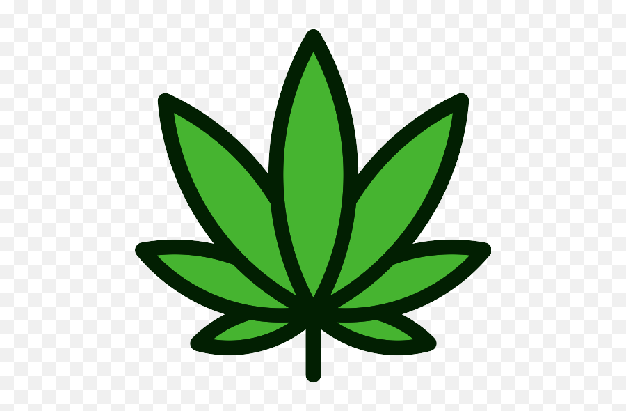 Cannabis Marijuana Vector Svg Icon - Cannabis Leaf Clip Art Emoji,Marijuana Leaf Emoji