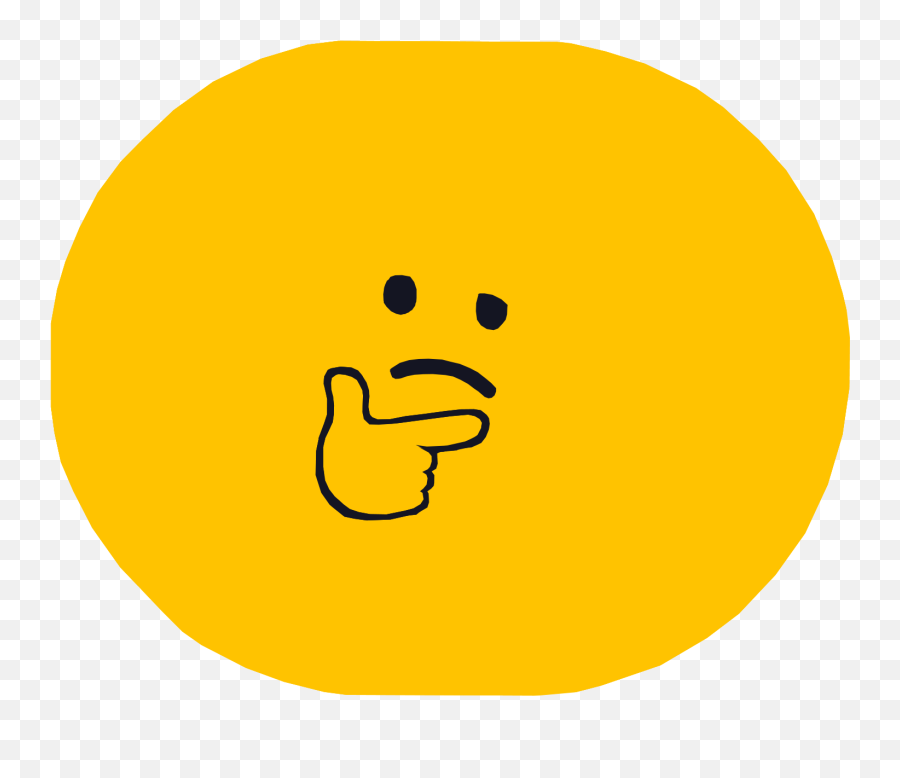 High Quality Giant Thinking Blob In A Text Bubble - Happy Emoji,Htinking Bubble Emoji