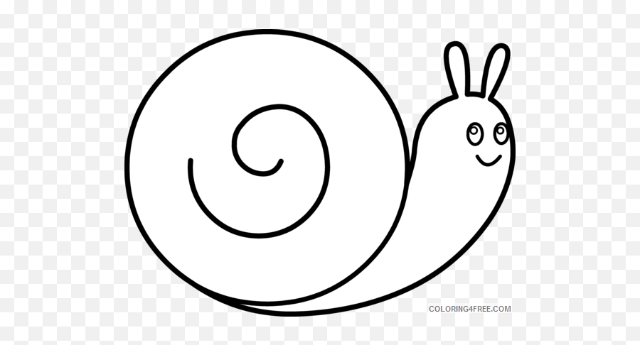 Snail Outline Coloring Pages Snail Printable Coloring4free Emoji,E Is For Emotions Worksheet For Preschoolers