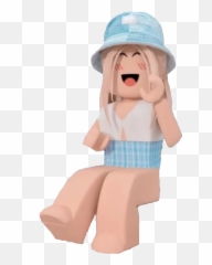 Roblox Robloxedit Robloxedits Sticker - Gfx Roblox Girl Azul Emoji,Girls Emoji Pants