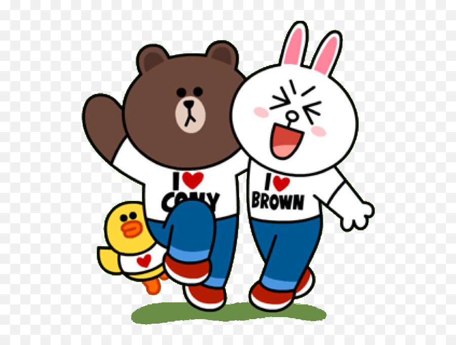 Shopping Special - Line Friends Brown Cony Clipart Full Emoji,Brown And Cony Emoji Stickers