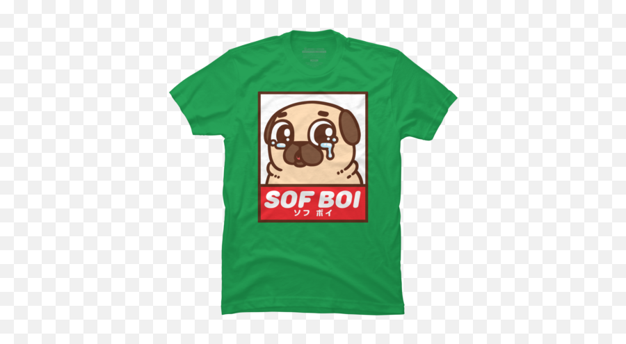 Green Dog T - Short Sleeve Emoji,Samurai Jack Emoji Dog