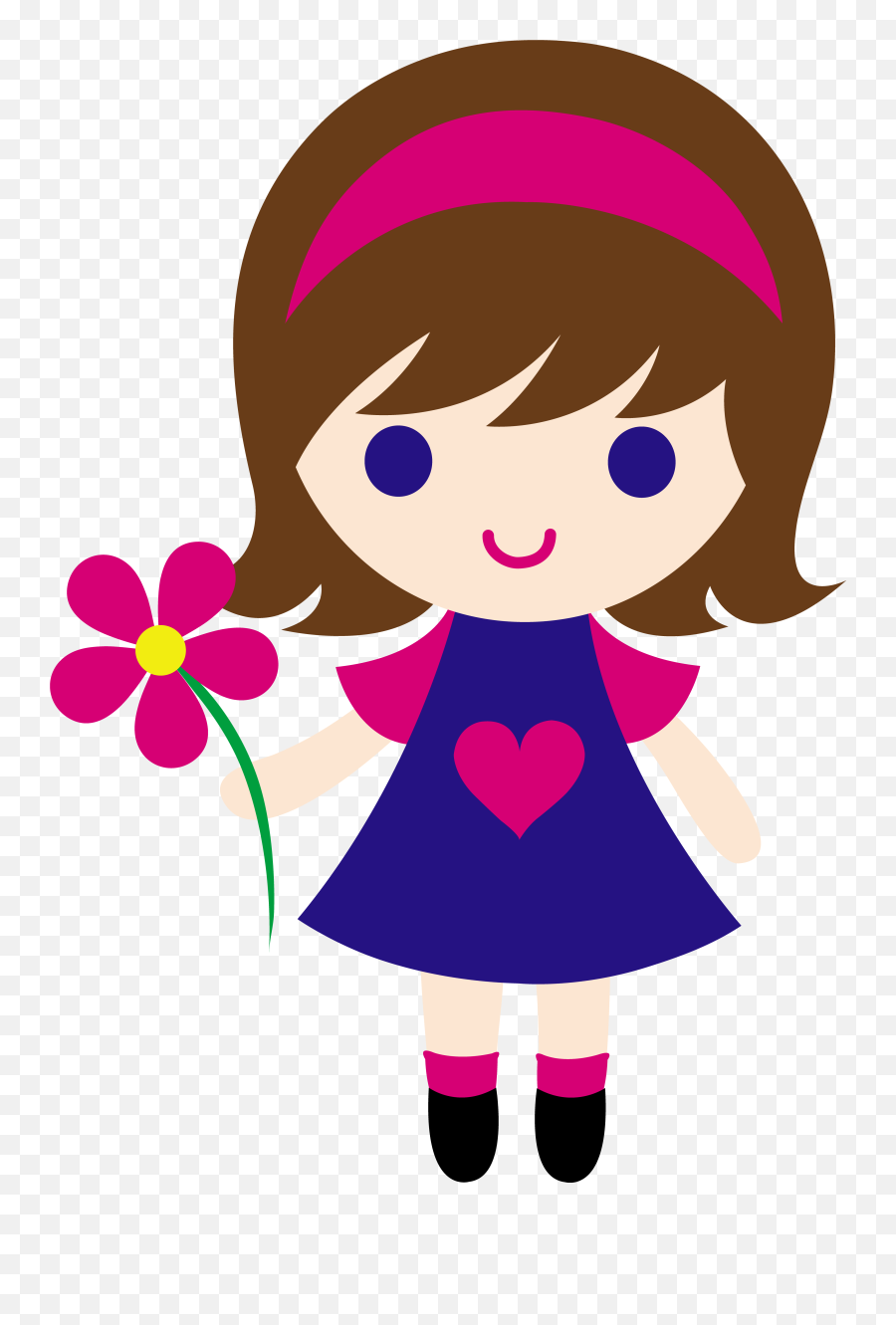 Free Cartoon Pictures Of Little Girls Download Free Clip - Girl Clipart Emoji,Powerpuff Girls Emoji