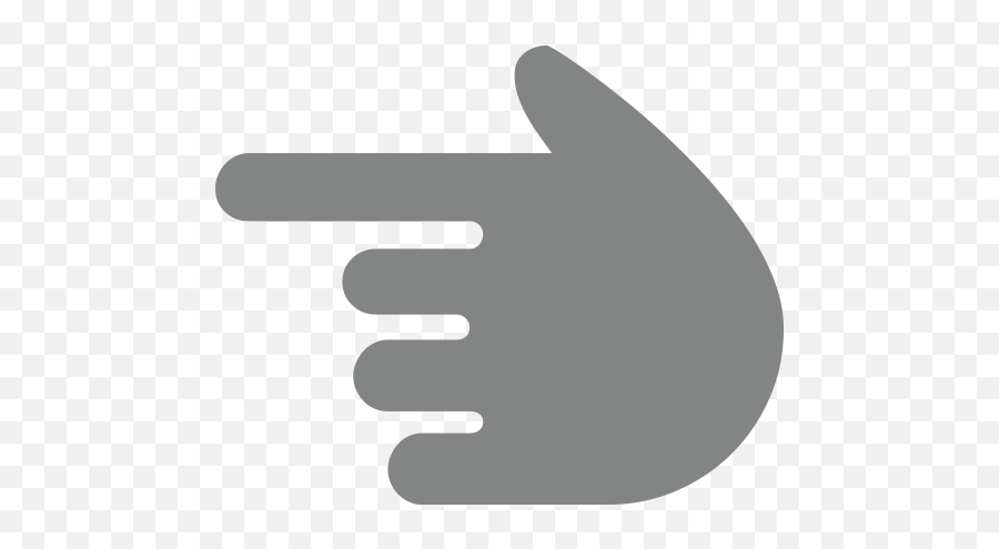 White Left Pointing Backhand Index Id 9984 Emojicouk - Sign Language,Finger Pointing Down Emoji