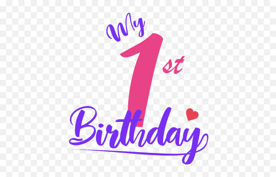 My First Birthday - Girlu0027s Birthday Personalized Tshirt With Your Childu0027s Age Emoji,Girl's Happy Birthday Emoji