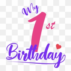 My First Birthday - Girlu0027s Birthday Personalized Tshirt With Your Childu0027s Age Emoji,Girl's Happy Birthday Emoji