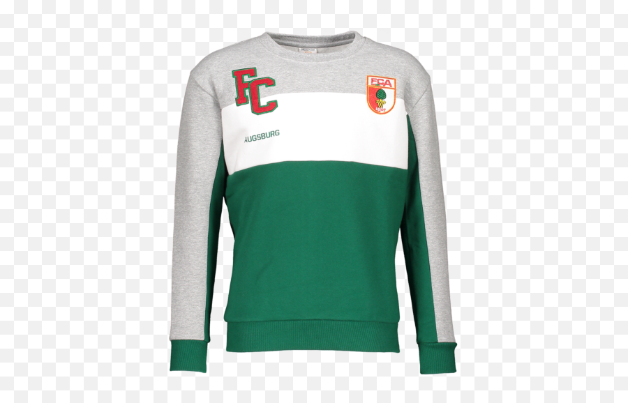 Fc Augsburg Sweatshirt Kids Grijs - Long Sleeve Emoji,Emoji Sweaters