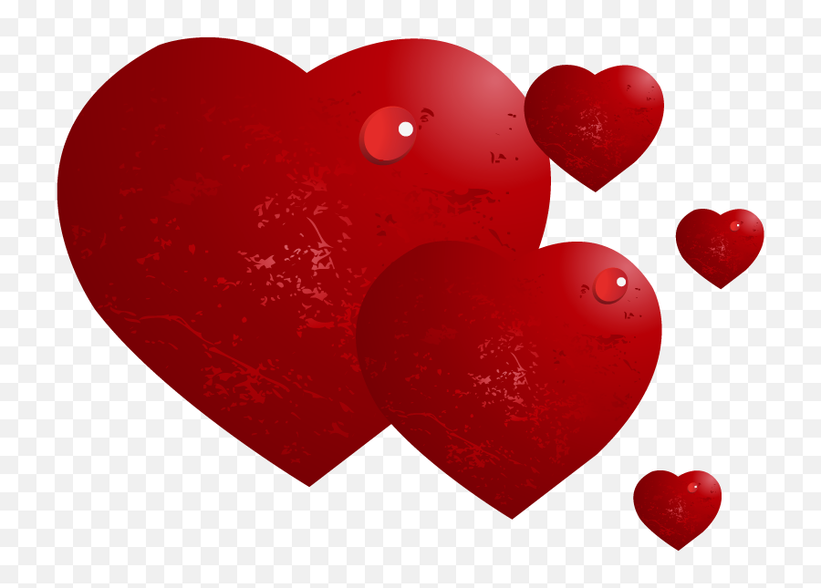 Red Hearts With Water Drops Png Picture - Png Dil Emoji,Tongue Water Drops Emoji