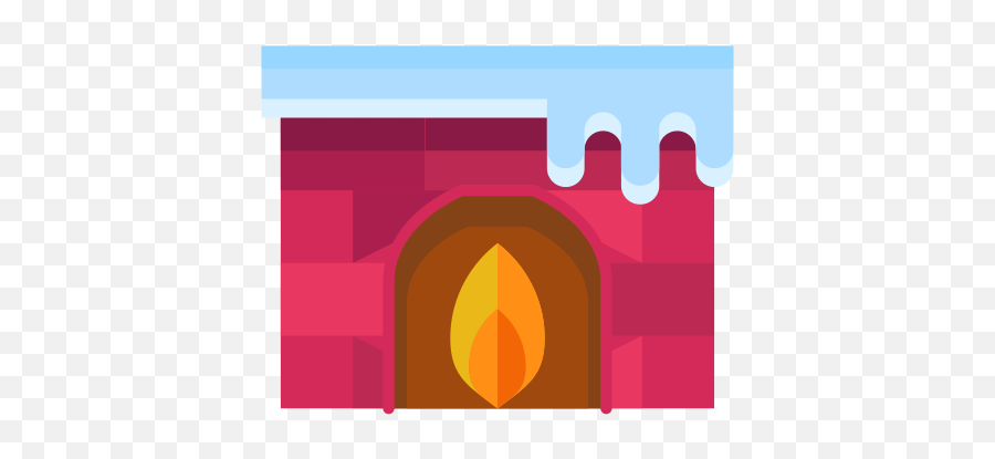 Cold Fire Fireplace Flame Livingroom Winter Icon - Free Horizontal Emoji,Delorean Emoticon