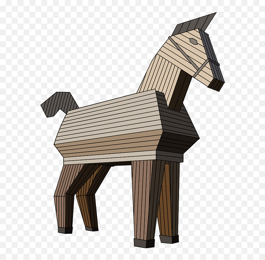 Trojan Horse Clipart - Transparent Trojan Horse Png Emoji,Trojan Emoji