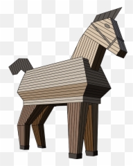 Trojan Horse Clipart - Transparent Trojan Horse Png Emoji,Trojan Emoji