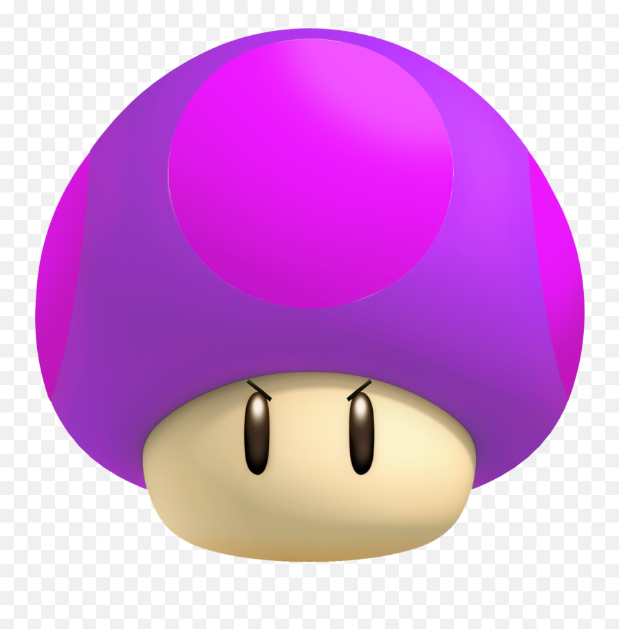 Mushrooms Clipart Purple Mushroom - Mario Power Ups Poison Mushroom Emoji,Shroom Emoji