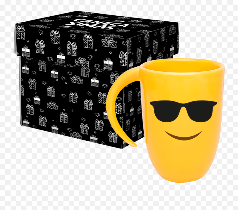 Simas Presentes Criativos - Caneca Fall Personalizado Emoji,Emoticons Da Lua