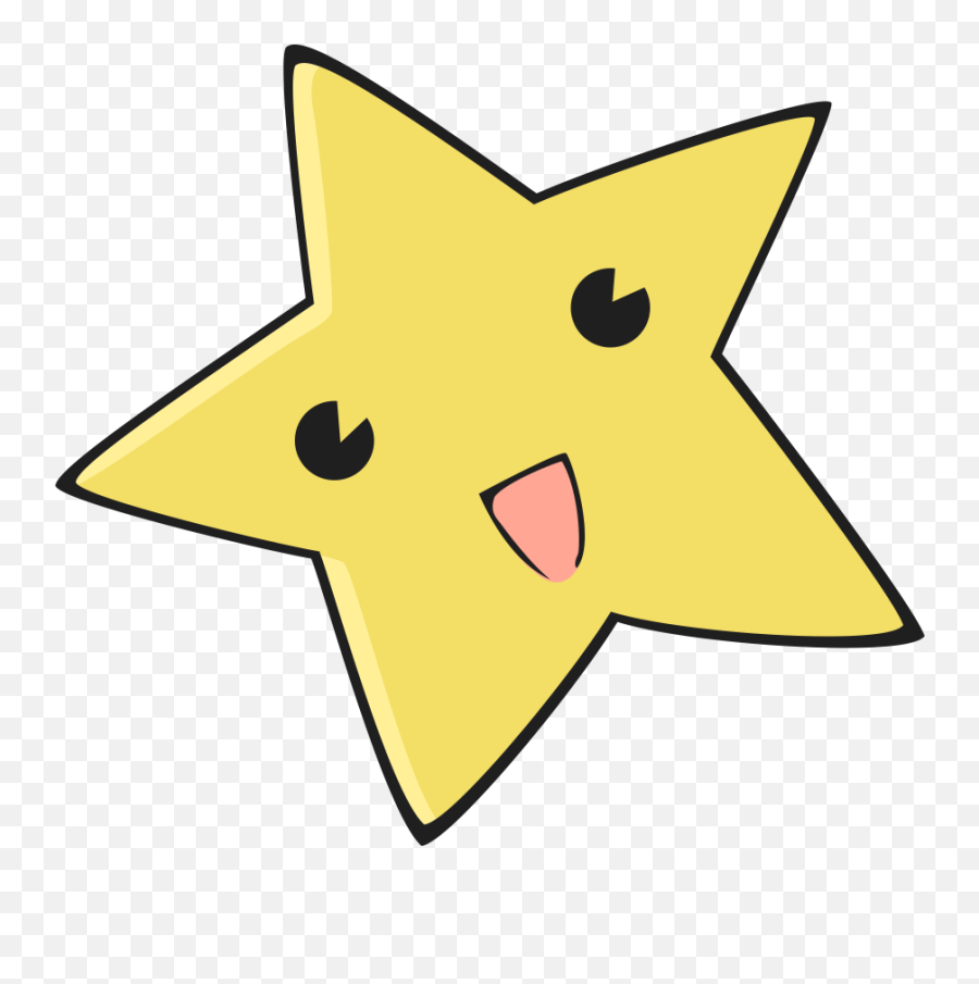 Estrelas - Desenho Colorido De Estrela Emoji,Emoticons De Estrelinhas