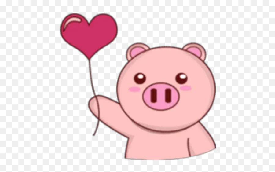 Cerditos Enamorados Whatsapp - Sticker De Cerdito Para Whatsapp Emoji,Emojis Enamorados