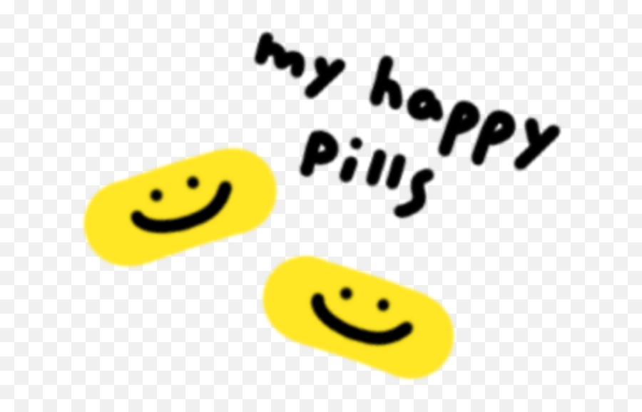 My Happy Pills Sticker - Happy Emoji,Emoticon Happy Pills