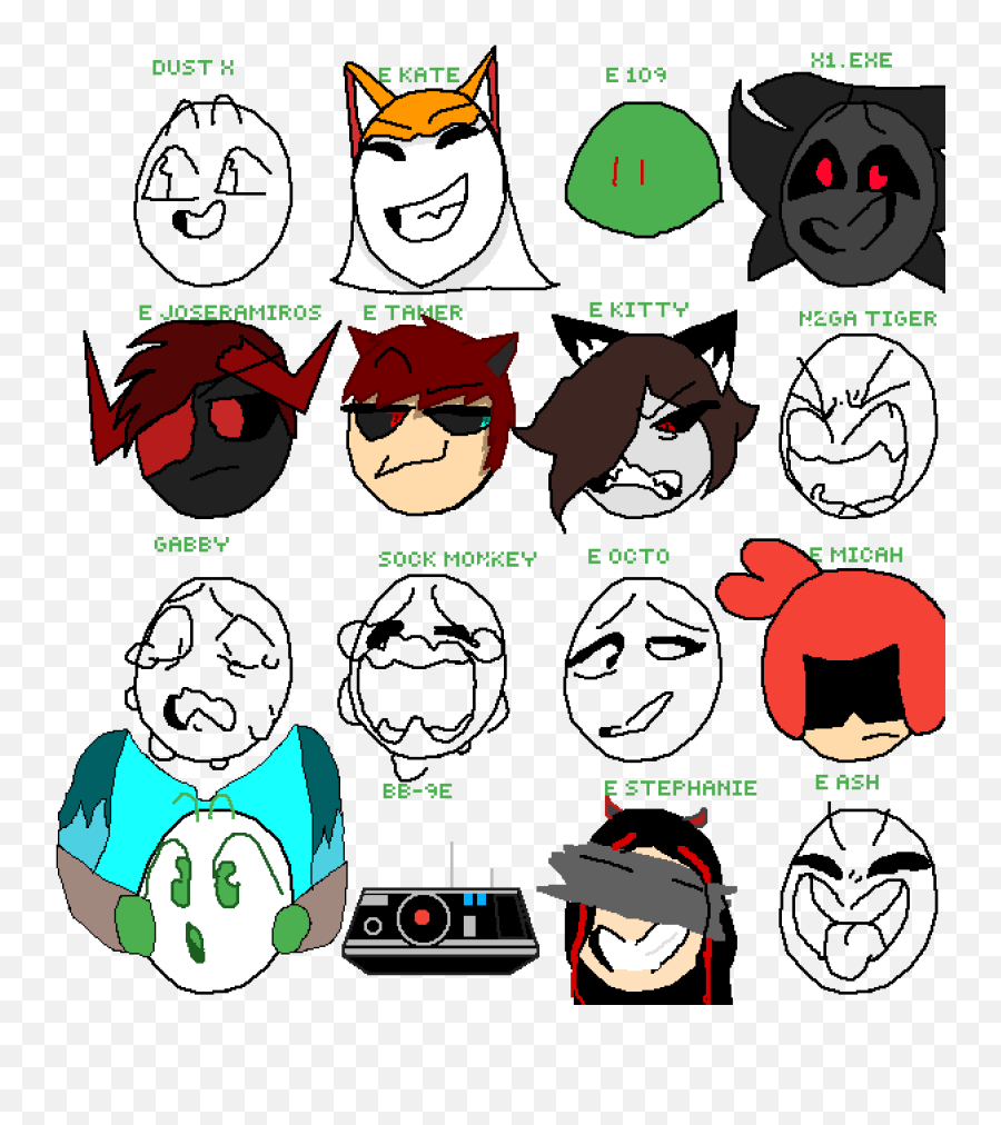 Pixilart - Oc Emotion Chart Drawing Emoji,Emoticon Drawing Meme