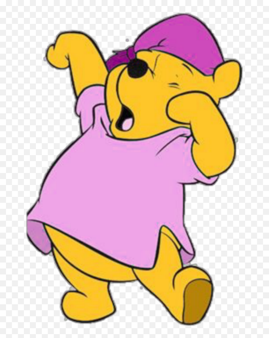 Yawning Yawn Wakeyp Morning Goodmorning Tired - Winnie Winnie The Pooh Sleepy Emoji,Yawning Emoji