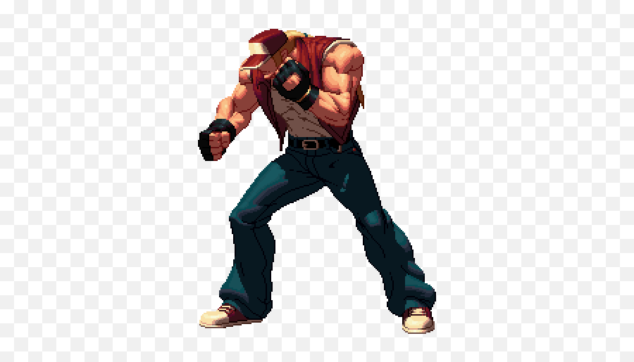 Pixel Artist Renounces Pixel Art - Kof Xiii Terry Sprite Emoji,Emotion Pixel Gif