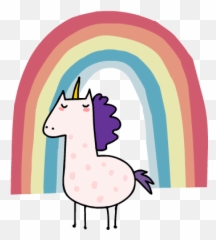 Lucy Unicorn - Animated By Multiverso Gbr Animation Emoji,Unicorn Emoticon With Rainbow