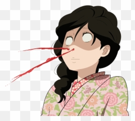Bleed Nosebleed Anime Sticker - Princess Jellyfish Png Emoji,Anime Nosebleed Emoji