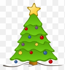 Christmas Tree Clipart - Transparent Background Christmas Tree Clipart Emoji,Christmas Tree Emoji