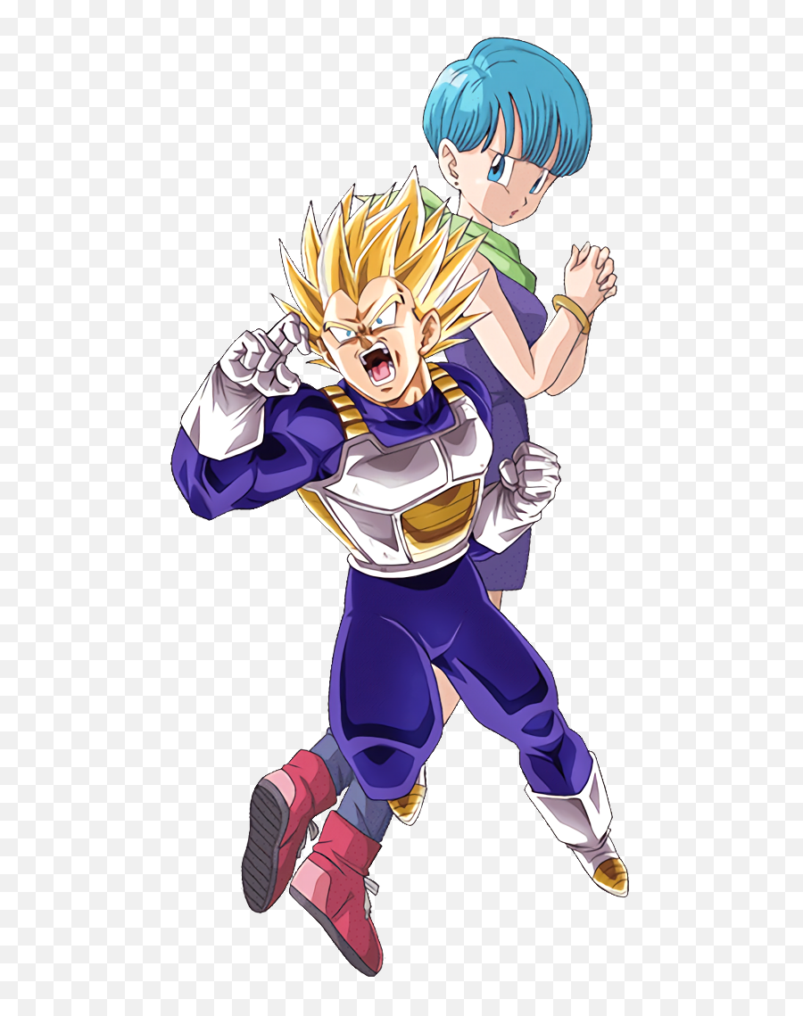 Super Saiyan 2 Vegeta And Bulma Hd - Vegeta Super Saiyan Blue Evolution Clipart Emoji,Super Saiyan 2 Vegeta & Bulma- Outburst Of Emotion