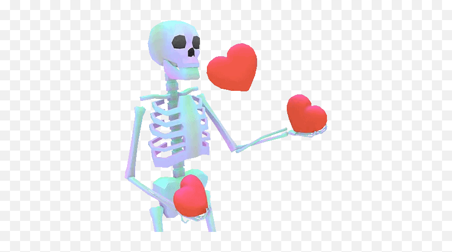 Pin - Skeleton Love Gif Transparent Emoji,Spooky Scary Skeletons Emoticon